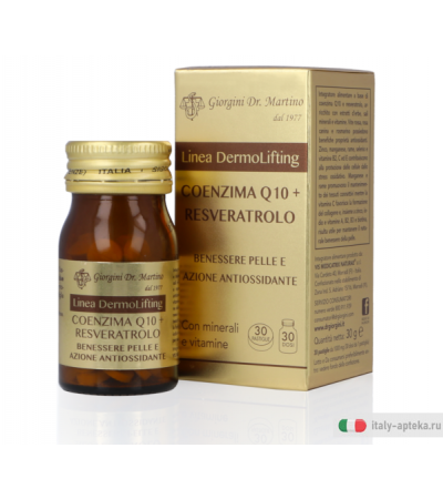 Dr. Giorgini Linea Dermolifting Coenzima Q10 +Resveratrolo benessere della pelle 30 pastiglie