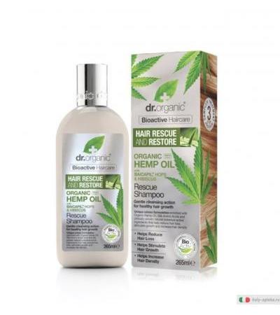 Dr. Organic Shampoo Riparatore Hemp Oil 265ml