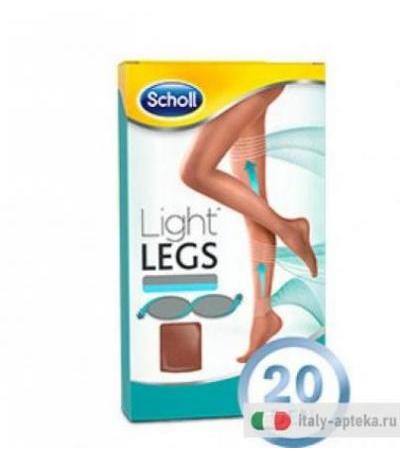 Dr.Scholl Light Legs Collant velati a compressione graduata 20 DEN TG. L colore carne