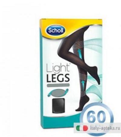 Dr.Scholl Light Legs Collant velati a compressione graduata 60 DEN TG. XL colore nero