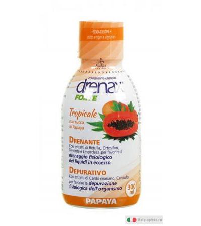 Drenax Forte Tropicale succo di papaya Drenante e Depurativo 300 ml