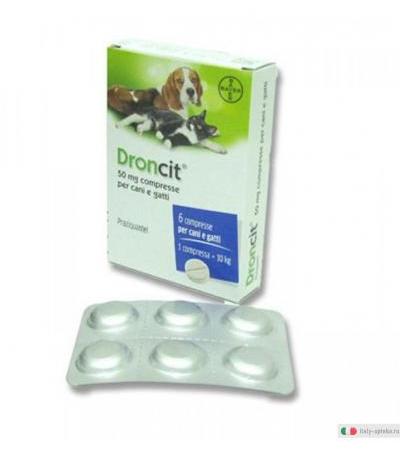 Droncit 50 mg Cane e Gatto 6 compresse