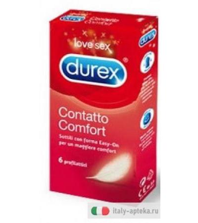 Durex Contatto Comfort con forma Easy-on 6 profilattici