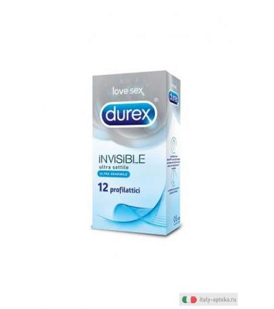 DUREX Invisible Ultra Sottile e sensibile 12 pz