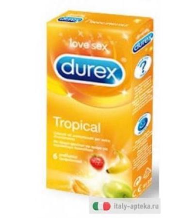 Durex Love Sex Tropical colorati ed aromatizzati 6 profilattici