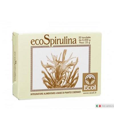 ECOL EcoSpirulina azione di sostenio e ricostituente 50 Tavolette