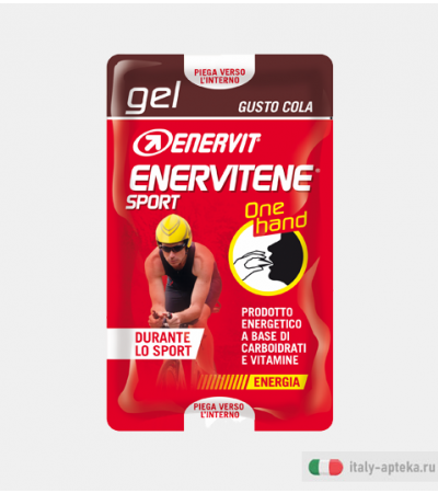 Enervit Enervitene Sport Gel One Hand durante lo sport gusto cola 2x12,5ml