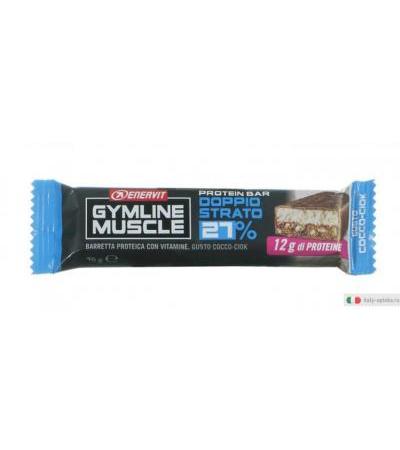 Enervit Gymline Muscle Protein Bar 27% Doppio Strato Cocco-Ciok 45 g