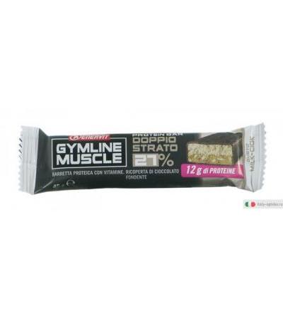 Enervit Gymline Muscle Protein Bar Doppio Strato 27% gusto ciocco-milk 45 g