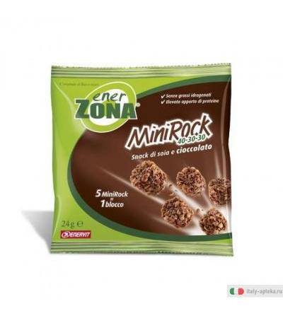 Enerzona minirock snack di soia e cioccolato al latte 1 blocco