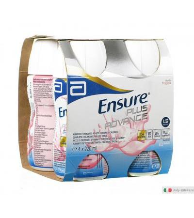 Ensure Plus Advance gusto fragola 4x220 ml