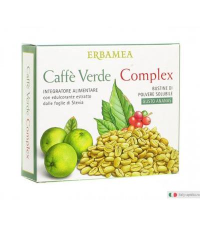 ERBAMEA Caffè verde Complex 20 Bustine di polvere solubile con edulcorante