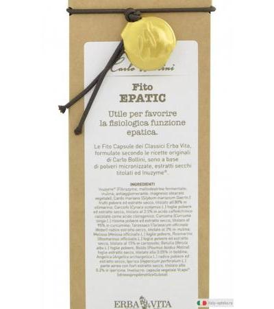 Erbavita Fito Epatic utile per la funzionalità epatica 100 capsule