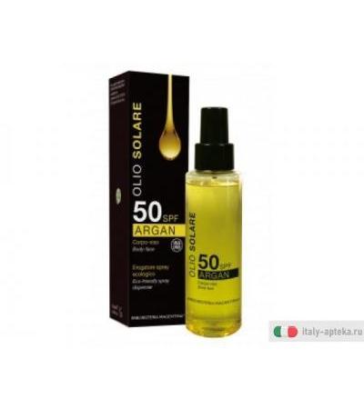 Erboristeria Magentina Olio Spray Solare Argan SPF50 per viso e corpo 100ml