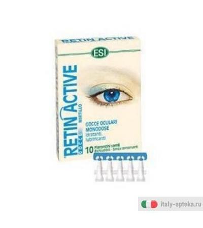 Esi Retin Active gocce oculari monodose idratante e lubrificanti 10 flaconcini sterili