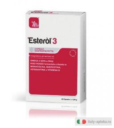 Esterol 3 utile per il controllo del colesterolo 20 capsule