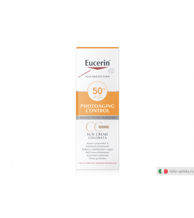 Eucerin Photoaging Control Crema Solare Colorata SPF50+ naturale 50ml