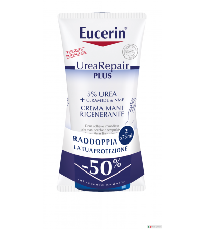 Eucerin UreaRepair Plus 5% Crema rigenerante mani 2x75ml BIPACK