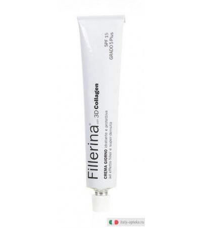 Fillerina con 3D Collagen crema giorno idratante e protettiva SPF 15 grado 5 plus 50 ml