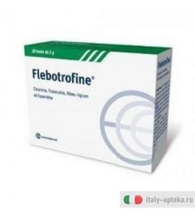 Flebotrofine integratore alimentare utile per il microcircolo e il drenaggio 20 bustine