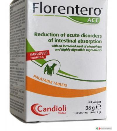 Florentero Act assorbimento intestinale per cani e gatti 30 compresse