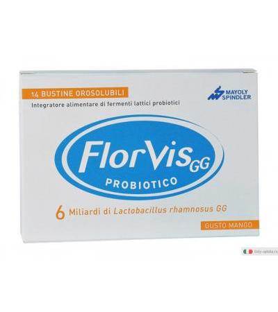 Florvis GG Probiotico benessere intestinale gusto mango 14 buste