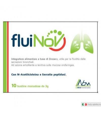 Fluinov utile per la fluidità delle secrezioni bronchiali 10 bustine
