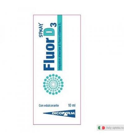 Fluord 3 Spray integratore alimentare utile per le ossa e i denti 10ml