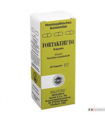 Fortakehl D4 medicinale omeopatico 20 capsule