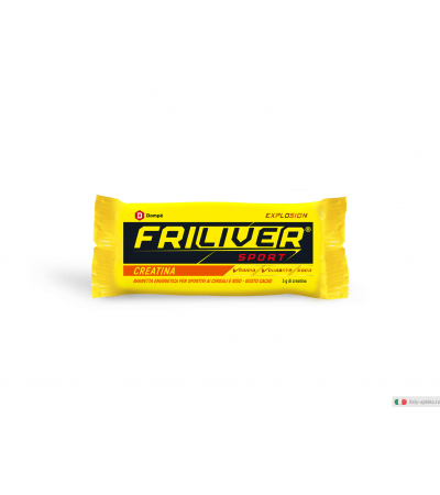 Friliver Sport Explosion Creatina Barretta Energetica per sportivi gusto Cacao 30g