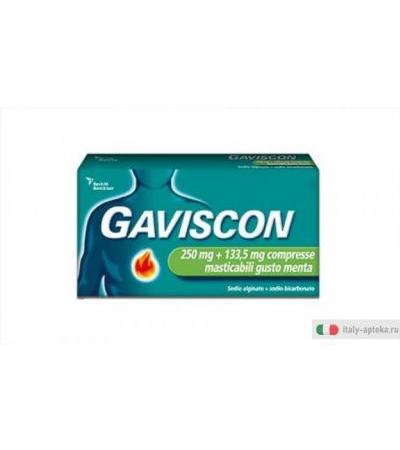 Gaviscon 48 compresse masticabili aroma menta 250+133,5 mg