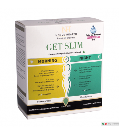 Get Slim Morning e Night programma di 4 settimane per la perdita di peso e per bruciare i grassi
