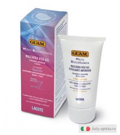 Guam Maschera viso gel esfoliante anti-rughe a strappo 75ml