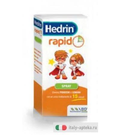Hedrin Rapid Spray elimina pidocchi e lendini 60ml