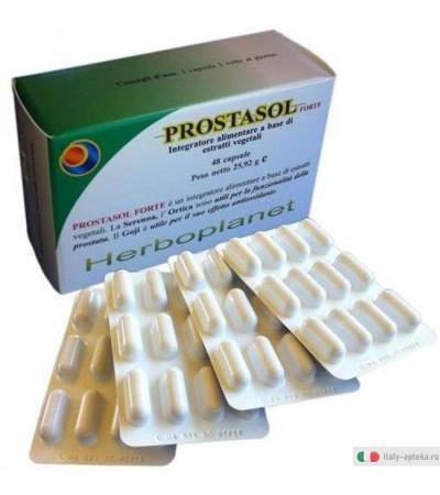 Herboplanet Prostasol normali funzioni dell'apparato genito-utinario 48 capsule