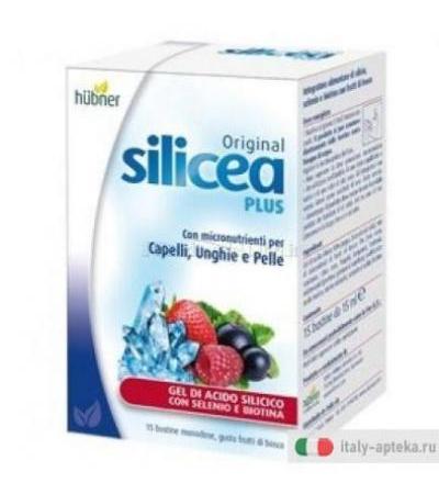 Hubner Original Silicea Plus gel di acido silicio con selenio e biotina 15 bustine