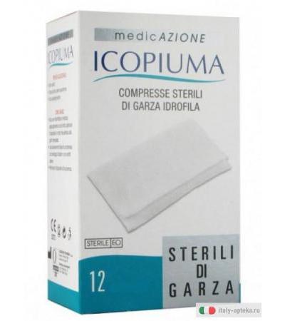 Icopiuma Medicazione compresse sterili di garza 36x40 cm 12 pezzi