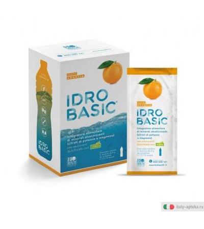 Idrobasic Gusto Arancia Integratore Alimentare di Minerali Alcalinizzanti 15 bustine