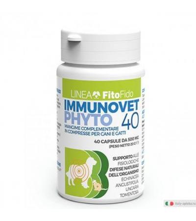 Immunovet mangime complementare utile per le difese immunitarie 40 capsule