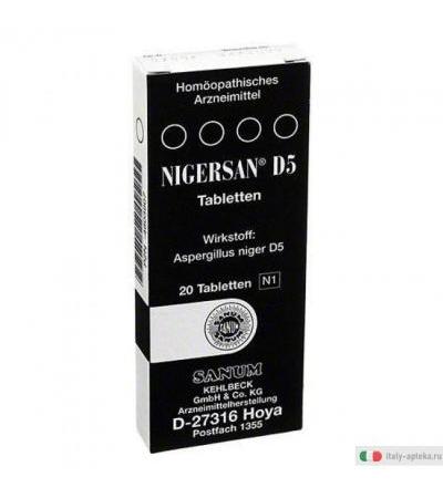 Imo Nigersan D5 Sanum medicinale omeopatico 20 compresse