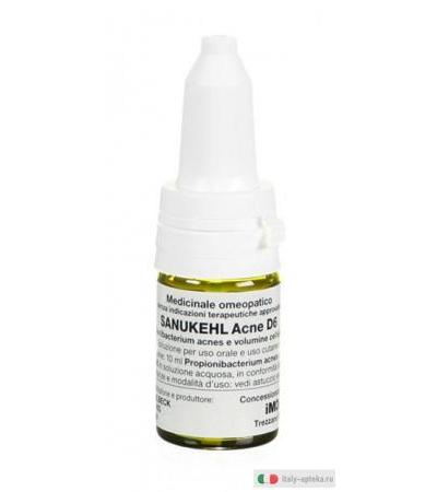 iMO Sanukehl Acne D6 medicinale Omeopatico gocce uso orale e cutaneo 10 ml