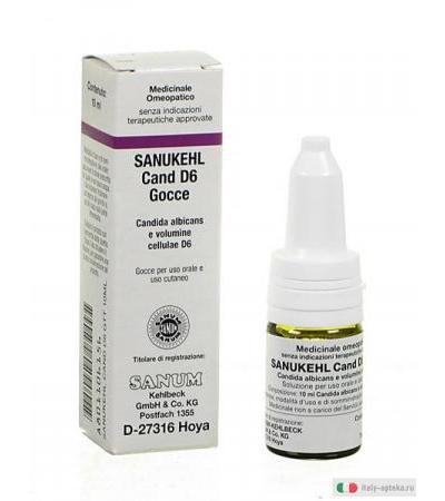 iMO Sanukehl Cand D6 medicinale Omeopatico gocce uso orale e cutaneo 10 ml