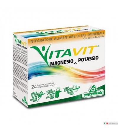 Integratore VivaVit Magnesio e Potassio con succo d'arancia 24 bustine