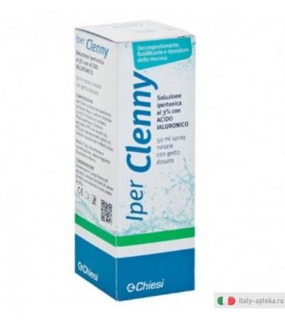 Iper Clenny Soluzione ipertonica 3% con acido ialuronico a getto dosato 50ml