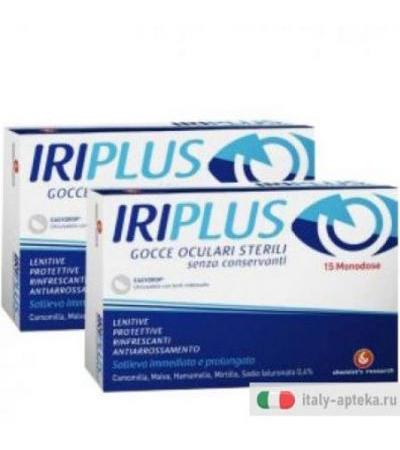 Iriplus 0,4% gocce oculari sterili esydrop DOPPIA CONFEZIONE 15 + 15 monodose