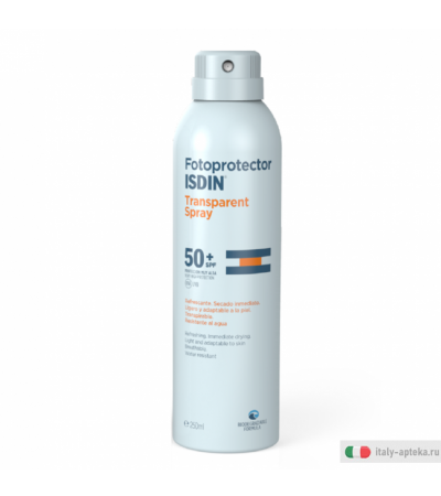 Isdin Fotoprotector Transparent Spray protezione solare SPF50+ trasparente e rinfrescante 250ml