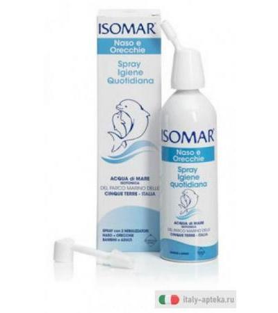 Isomar Naso e Orecchie Spray Igiene Quotidiana acqua di mare 100ml