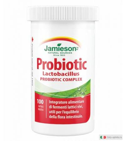 Jamieson Probiotic Lactobacillus integratore alimentare di fermenti lattici 100 compresse