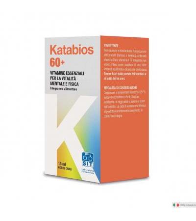 Katabios 60+ vitamine per gli adulti dai 60 anni gocce 15ml