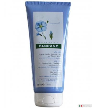 Klorane Balsamo dopo shampoo volume alle fibre di lino 200 ml